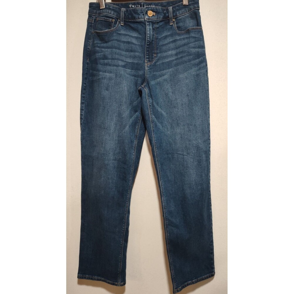 White House Black Market Women's Cotton Blue Denim Medium Wash Jeans Size 4
